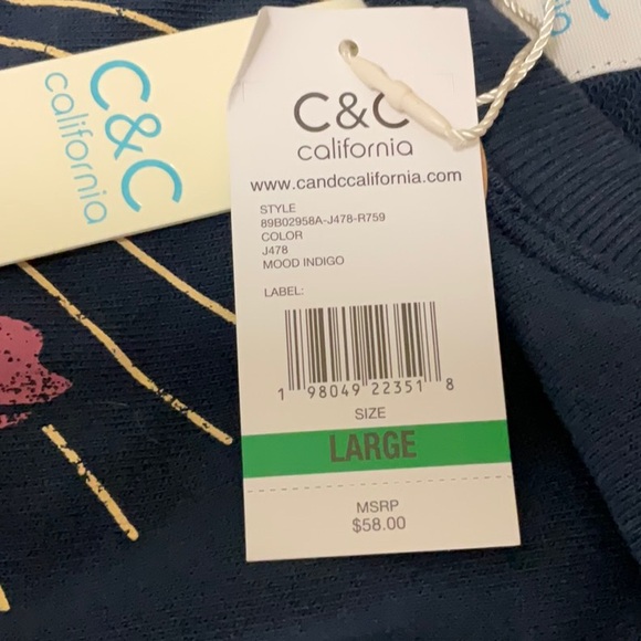 NWT women’s navy blue sweatshirt - Picture 5 of 5